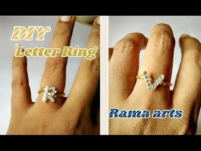 Letter Ring - How to make letter ring | jewellery tutorials