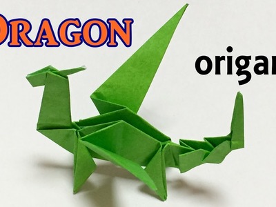 Origami dragon tutorial step by step | How to make a paper dragon one piece of paper