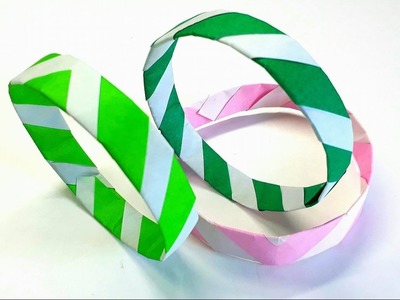 Origami Tutorial - How to fold an Easy paper Origami Bracelet