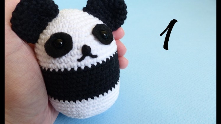 Panda-Ball Amigurumi Crochet - Free Pattern and Video Tutorial Part 1
