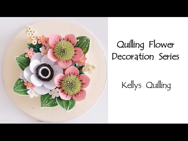 Paper Quilling Flower Decoration Learning Video 2. Paper Quilling Art. Paper Flower