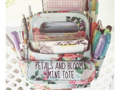Petals and Blooms Mini Tote || How I Pack it with Planner Supplies