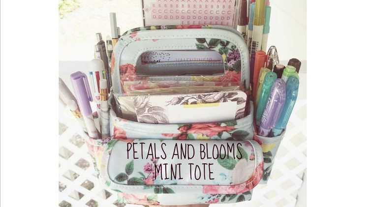 Petals and Blooms Mini Tote || How I Pack it with Planner Supplies