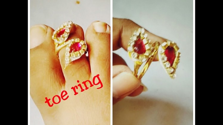 Pretty Toe ring - How to make toe ring | jewellery tutorials