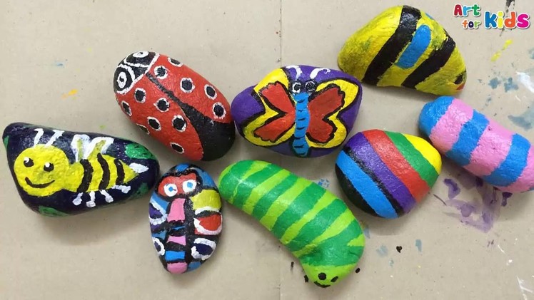 Rock painting for kids | Stone painting for kids | How to paint stone | Art for kids