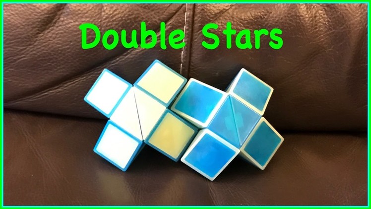 Rubik's Twist or Smiggle Snake Puzzle Tutorial: How to Make a Double Stars Shape