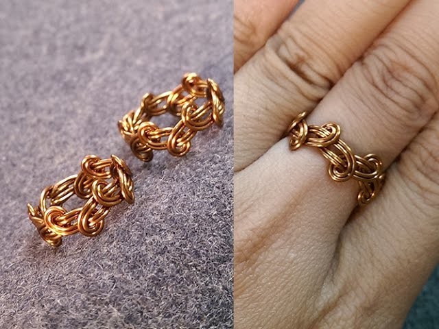 Simple knot ring - How to make wire jewelery 237