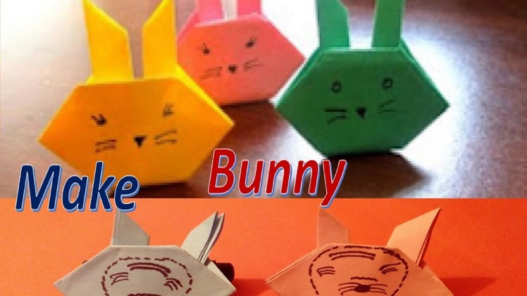 Simple Paper Easter Bunny for decoration-Easy Napkin Bunny DIY.