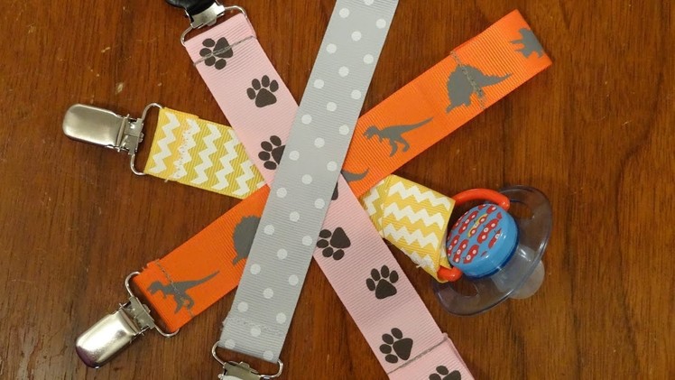 Super easy - how to make - pacifier clips