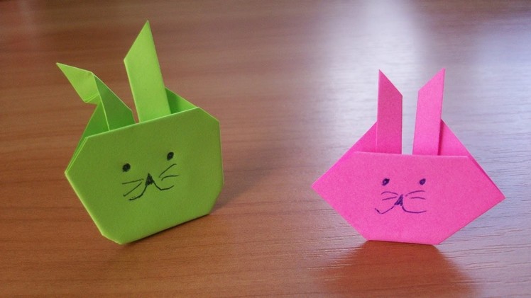 SUPER Easy Origami Bunny| Rabbit. Easter Paper Crafts For Kids No Glue No Scissors