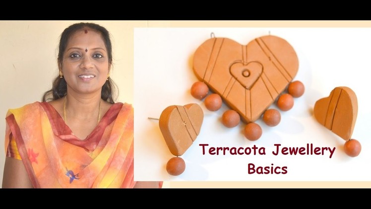 Terracotta Jewelry Basics: How to make design, use connectors, how to bake. 