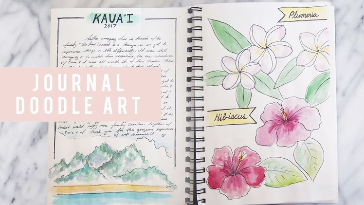 Travel Doodles | Bullet Journal Ideas | ANN LE