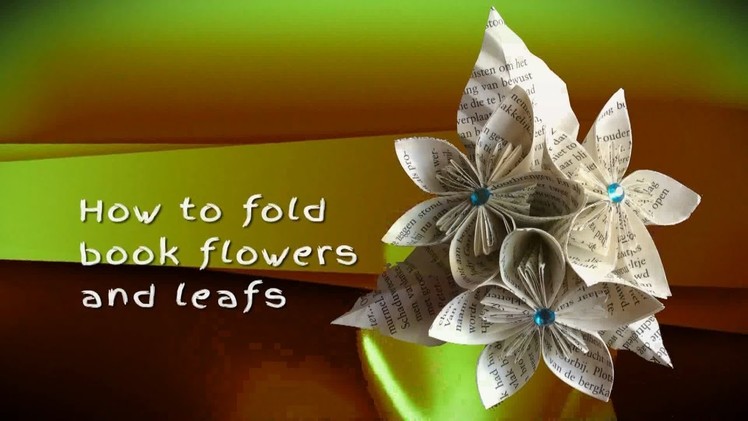 Trompke - How to fold book flowers and leafs