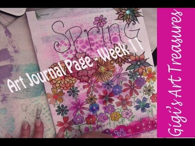 52 Week Art Journal Page Challenge - Week 11 | DIY Art Journal Pages
