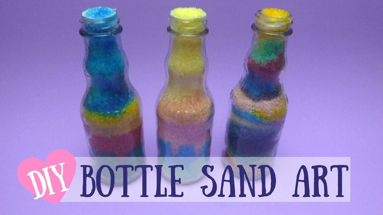 Bottle Sand Art - DIY Colorful Sand Art Made With Salt