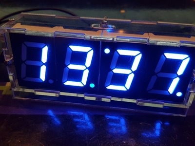 Building a DIY Digital Clock Kit with transparent case from eBay