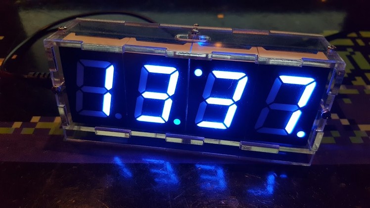 Building a DIY Digital Clock Kit with transparent case from eBay