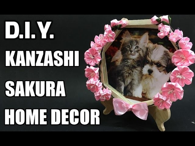 D.I.Y. Kanzashi Home Decor| Popsicle Stick Photo Frame | MyInDulzens