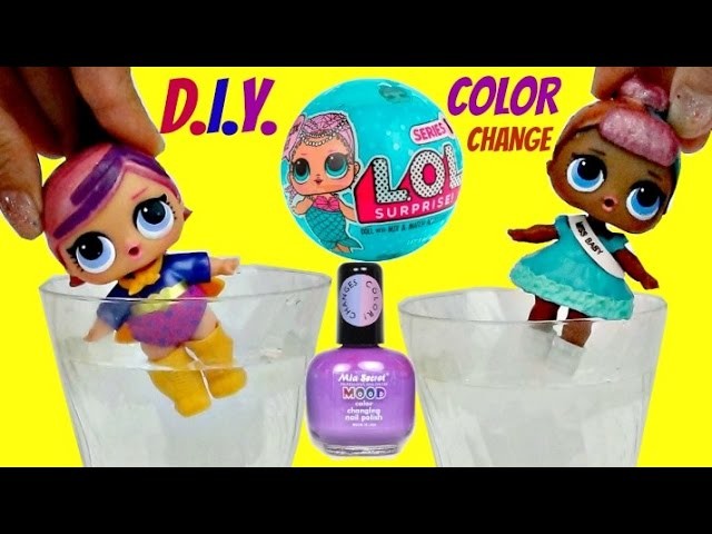 D.I.Y. LOL Surprise Dolls Color Changer (Also Spits, Pees, Cries) Mood Changing Nail Polish TUYC