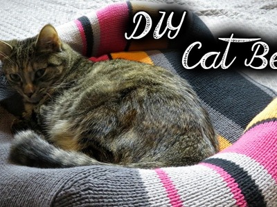 DIY Cat Bed~Using an Old Sweater!