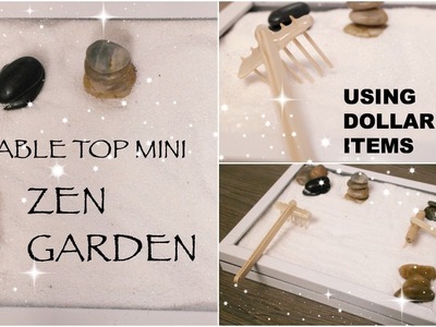 DIY Dollar Tree Zen Garden || Affordable Table Top Decor || Spring 2017