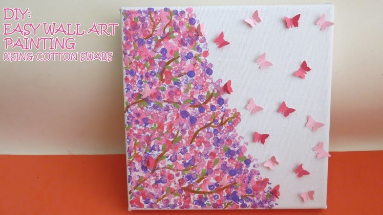 DIY: Easy Wall Art Painting (using cotton swabs)