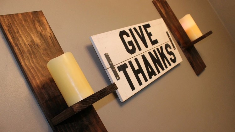 DIY-EASY WALL SCONCES