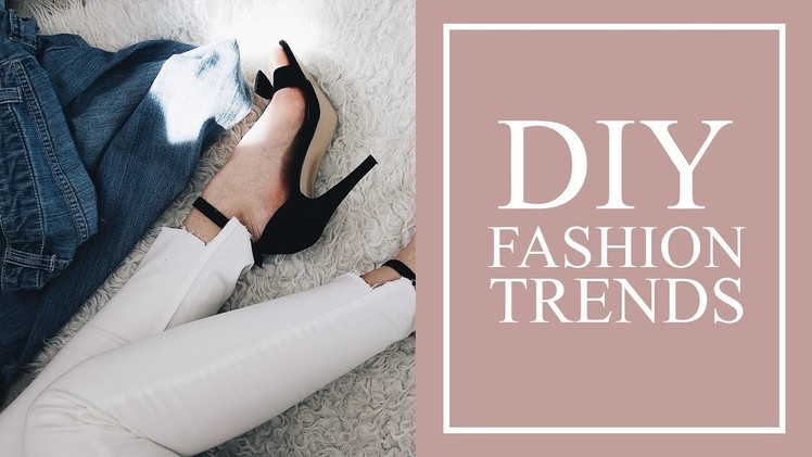 DIY FASHION TRENDS| Uneven Hem, Cropped hoodie, Choker tee | FashionDesire