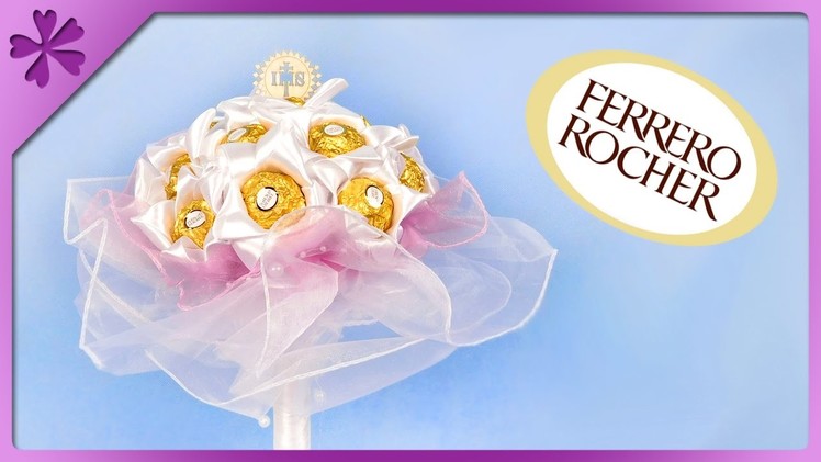 DIY Ferrero Rocher bouquet, for wedding, First Communion (ENG Subtitles) - Speed up #343