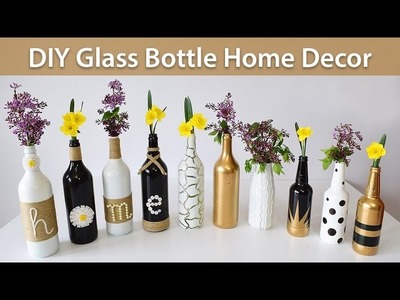 DIY Glass Bottle Home Decor – 3 Simple Ideas