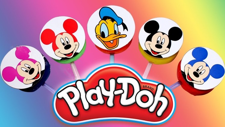 DIY How To Make Mickey Mouse Play Doh Learn colors for children