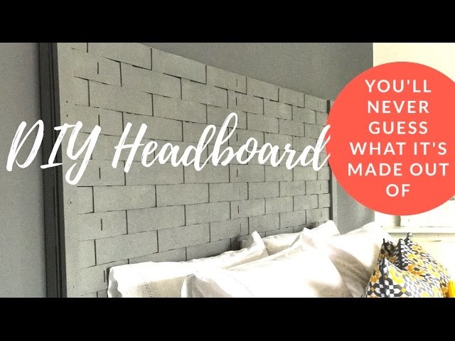 DIY Lattice Textured Headboard - Affordable Room Decor