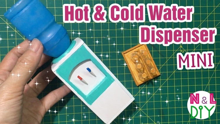 DIY Miniature Hot & Cold Water Dispenser | Dollhouse