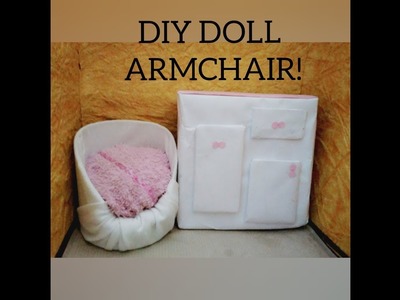 DIY NO-SEW NO-GLUE DOLL ARMCHAIR ???? || ARTY SECRETS !||