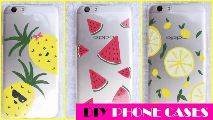 DIY Phone Cases for Summer | Fruit phone Cases | Easy Phone Back Covers