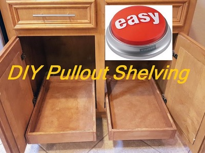 DIY Pull-out sliding shelving