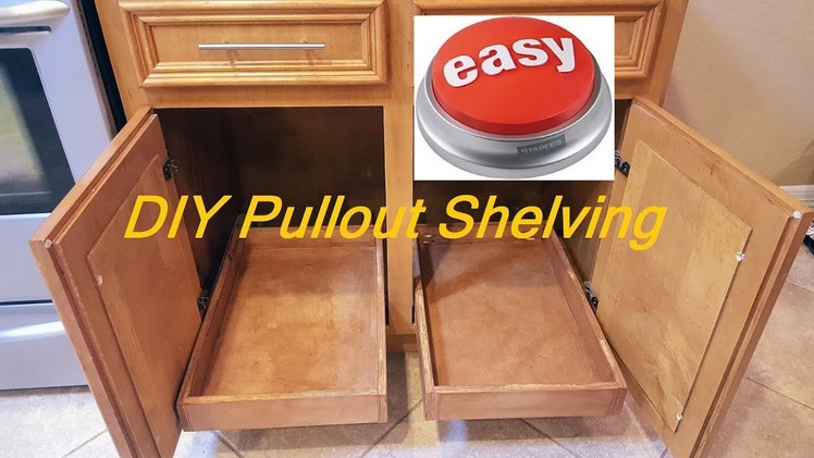 DIY Pull-out sliding shelving