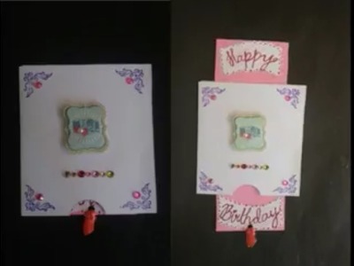 DIY Push n Pull- Birthday card