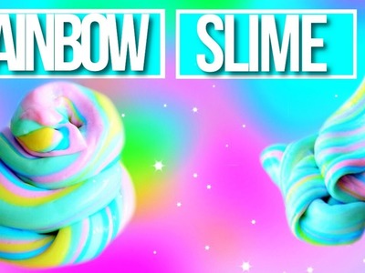 DIY Rainbow Slime WITHOUT Borax | DIY SLIME WITHOUT BORAX!