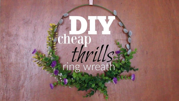 DIY Ring Wreath | Cheap Thrills