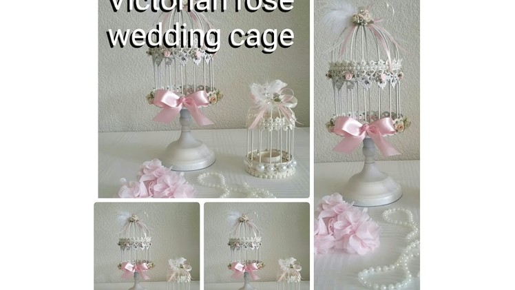 DIY| ROSE AND PEARL, TEA LIGHT, AND CANDLE WEDDING CAGE