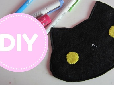 DIY | Small Kawaii Cat Makeup.Pencil Pouch