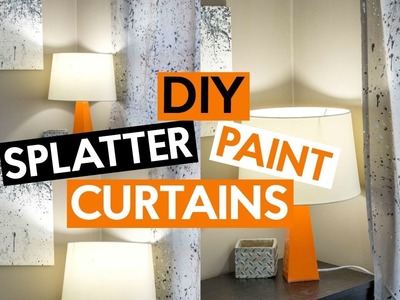 DIY Splatter Paint Curtains
