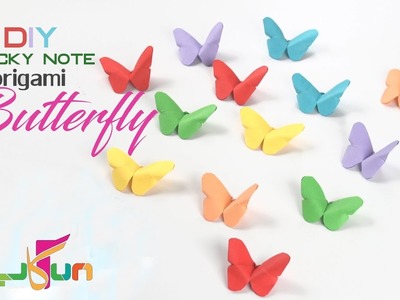 DIY Sticky Note Butterfly Origami: Origami