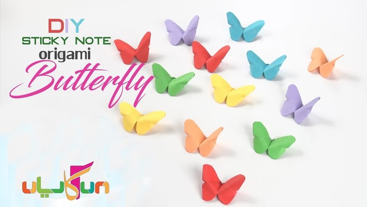 DIY Sticky Note Butterfly Origami: Origami