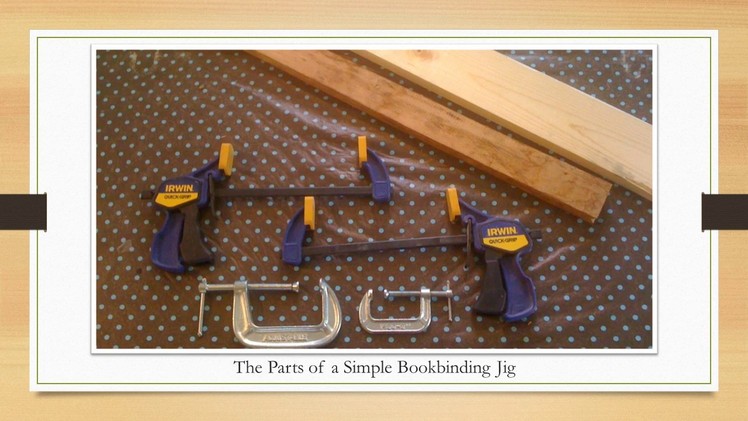 DIY Tabletop Bookbinding Jig