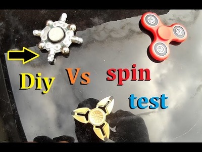 Diy vs spin test fidget spinner spin test