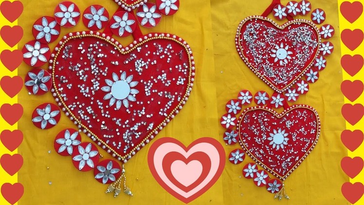 DIY Wall Hanging | DIY Heart Shape Wall Decor Ideas for Valentines Day | DIY Crafts for Room Decor