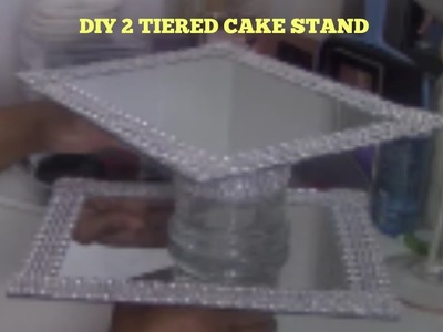 DOLLAR TREE DIY: MIROWED CAKE STAND