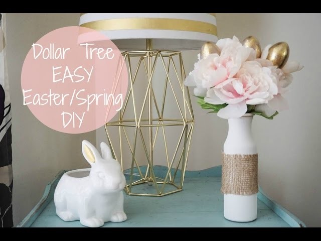 Dollar Tree EASY DIY Easter.Spring Flower Arrangement| Megan Navarro